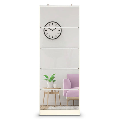 Sarantino Shoe Cabinet Rack Storage Cupboard Organiser Shelf 5 Drawers 170 X 63 X 17cm - Cosy Abode