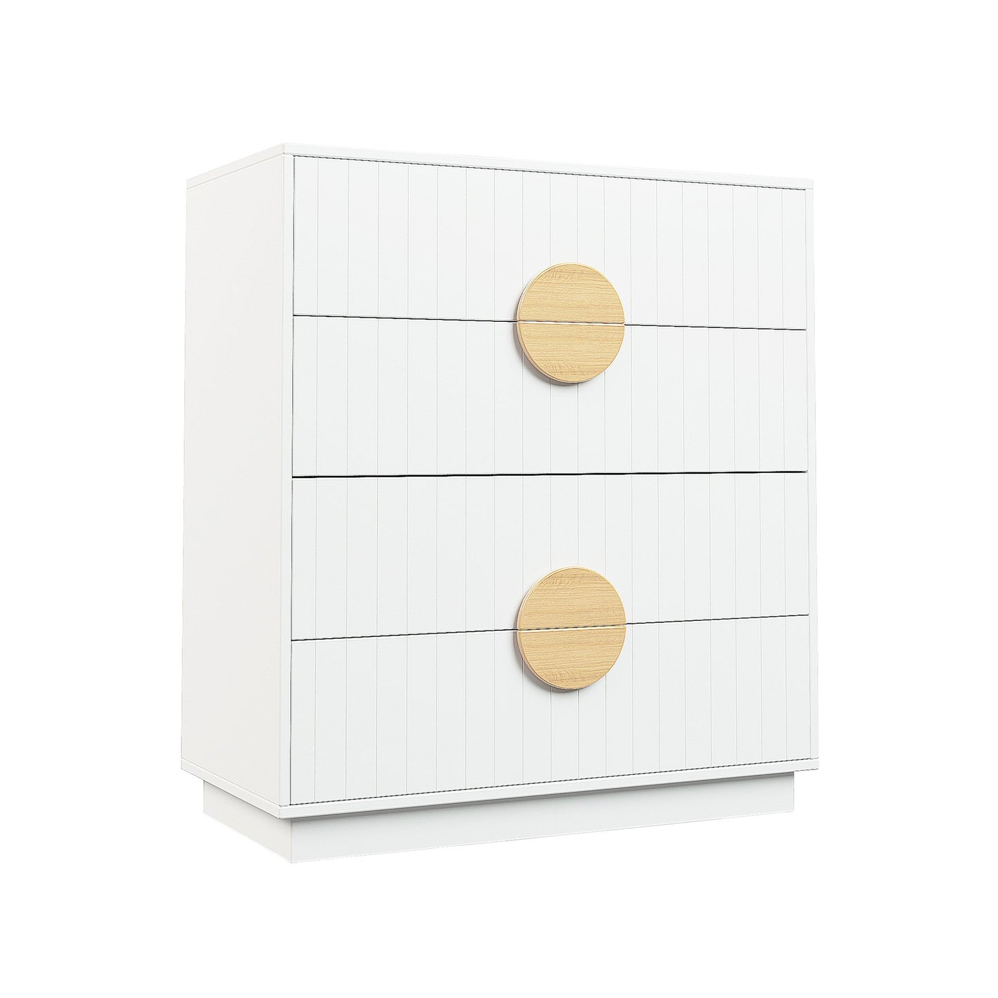 Sarantino Gail Chest Of Drawers Tallboy Dresser In White - Cosy Abode