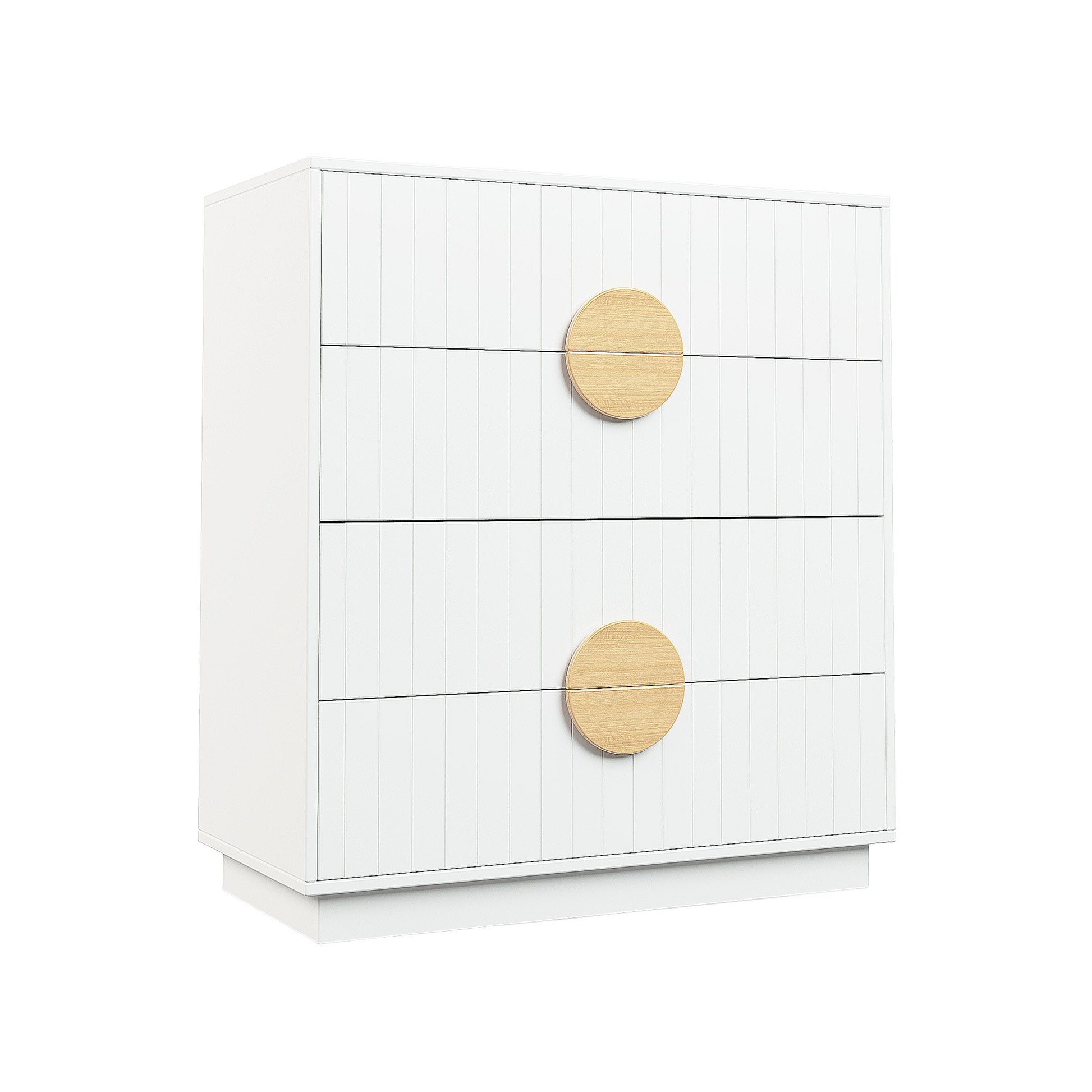Sarantino Gail Chest Of Drawers Tallboy Dresser In White - Cosy Abode