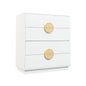 Sarantino Gail Chest Of Drawers Tallboy Dresser In White - Cosy Abode