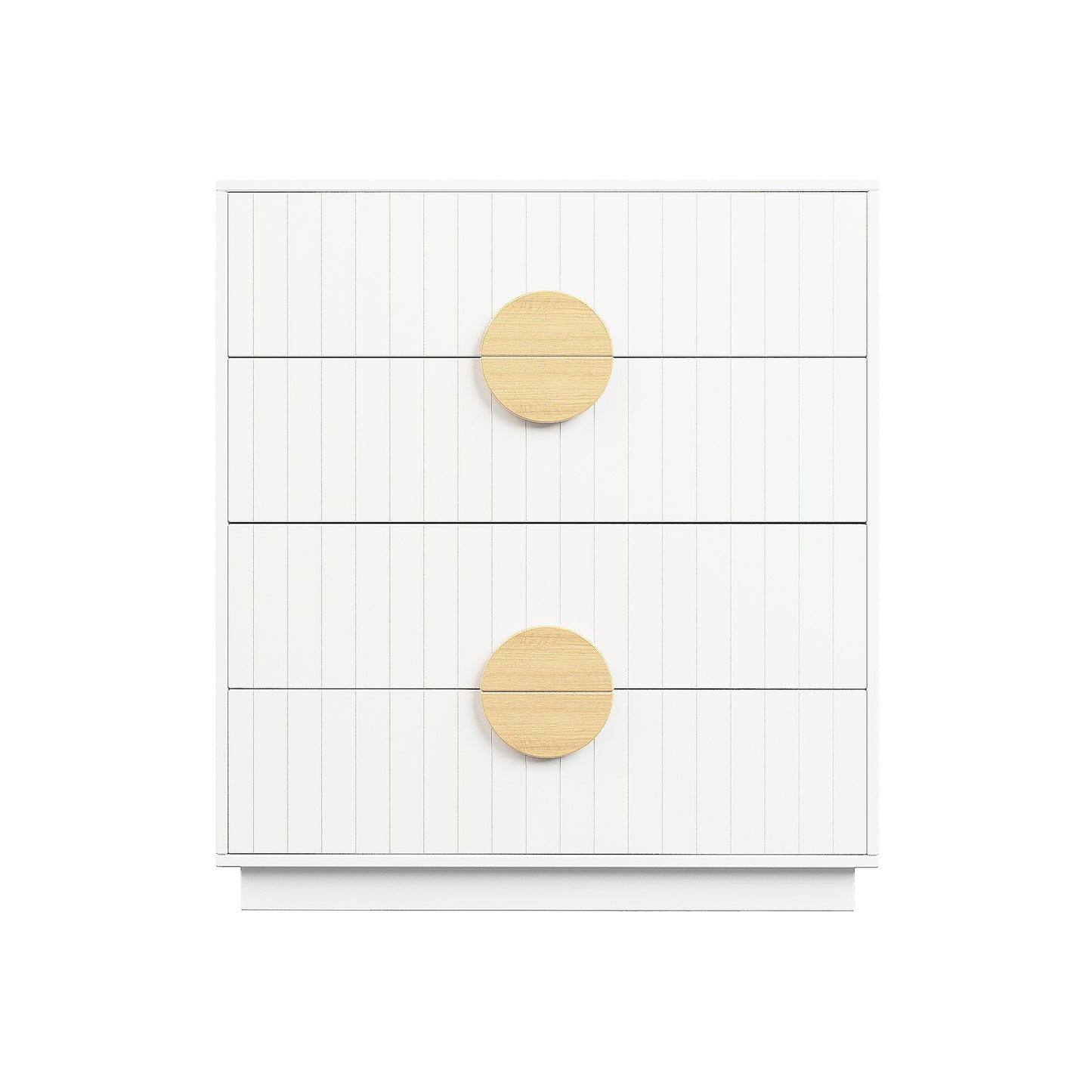 Sarantino Gail Chest Of Drawers Tallboy Dresser In White - Cosy Abode