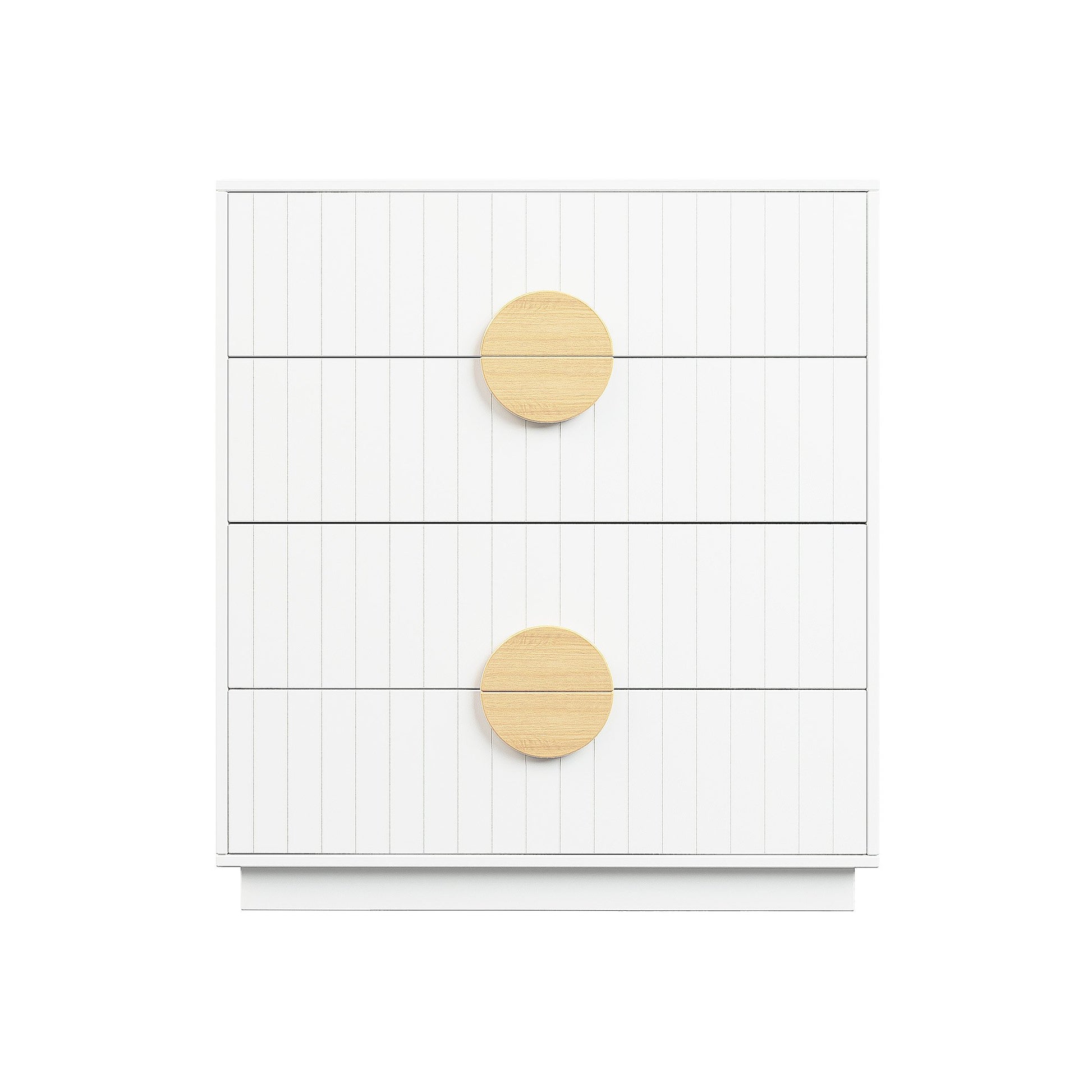 Sarantino Gail Chest Of Drawers Tallboy Dresser In White - Cosy Abode