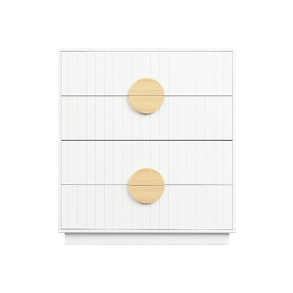 Sarantino Gail Chest Of Drawers Tallboy Dresser In White - Cosy Abode