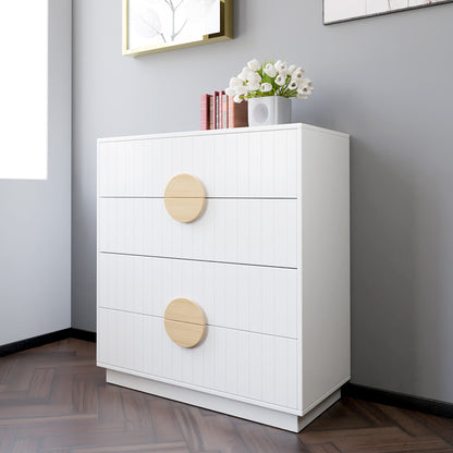 Sarantino Gail Chest Of Drawers Tallboy Dresser In White - Cosy Abode