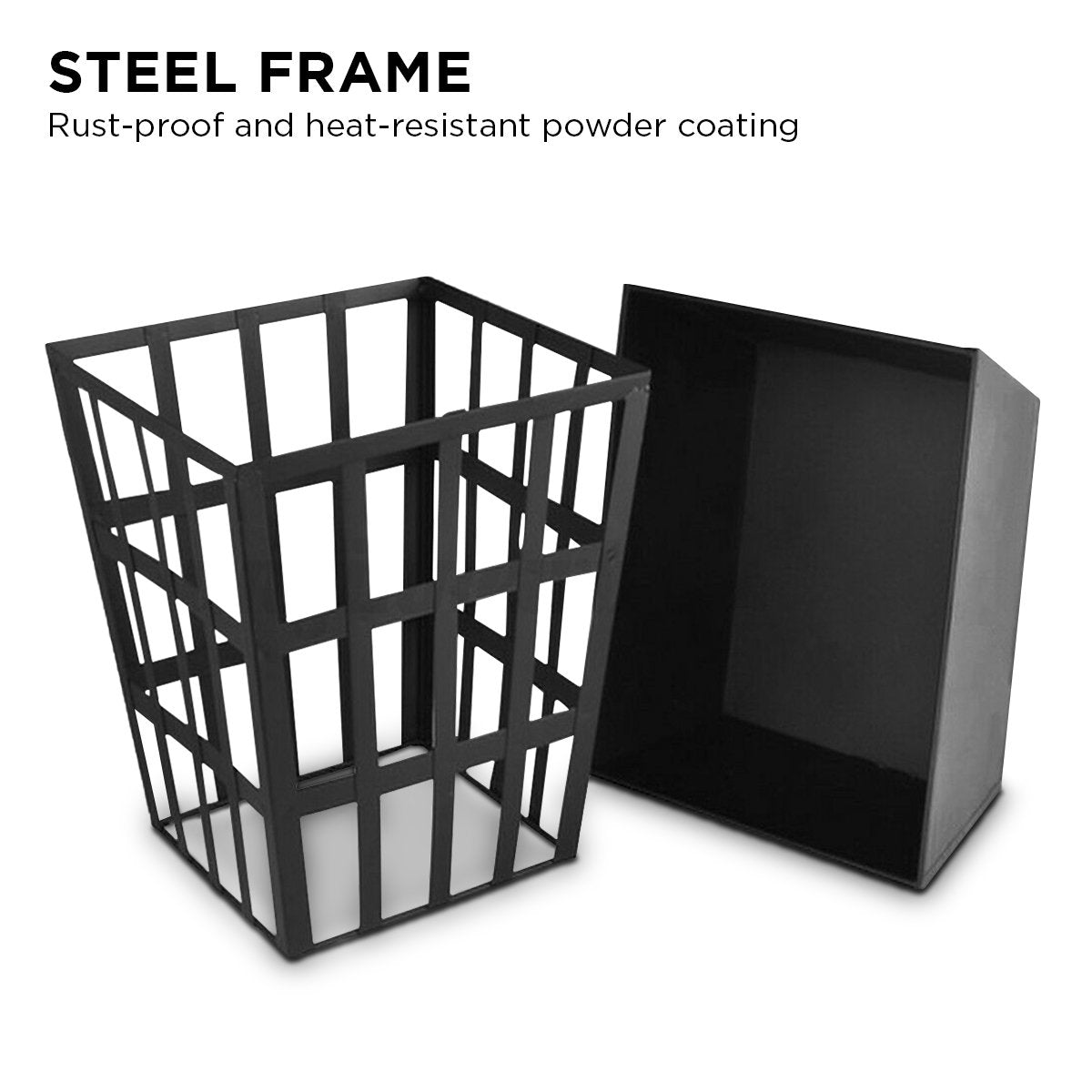 Wallaroo Outdoor Fire Pit for BBQ, Grilling, Cooking, Camping- Portable Brazier with Reversible Stand for Backyard - Cosy Abode