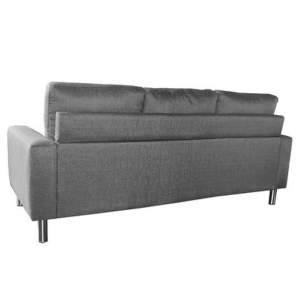 Sarantino Linen Corner Sofa Lounge Couch Modular Furniture L Chair Home Chaise Grey - Cosy Abode