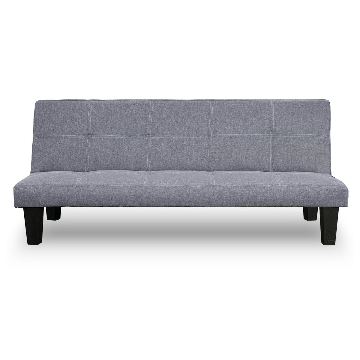 Sarantino Sofa Bed Lounge Couch Futon Furniture Seat Adjustable Suite Dark Grey - Cosy Abode