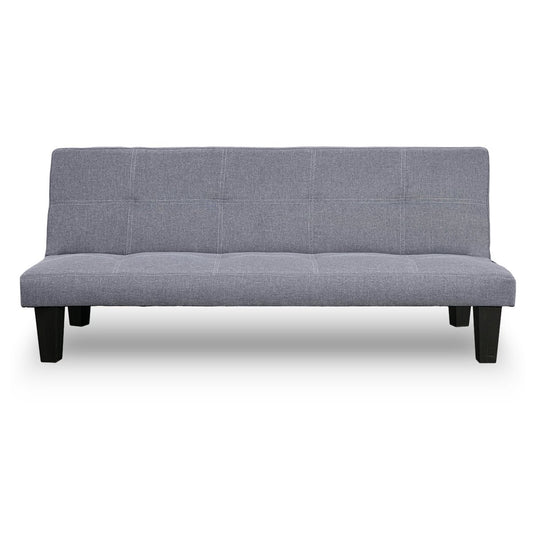 Sarantino Sofa Bed Lounge Couch Futon Furniture Seat Adjustable Suite Dark Grey - Cosy Abode
