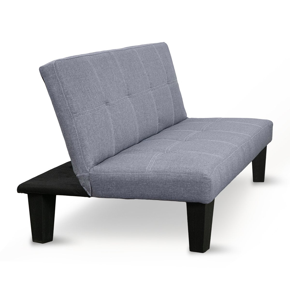 Sarantino Sofa Bed Lounge Couch Futon Furniture Seat Adjustable Suite Dark Grey - Cosy Abode