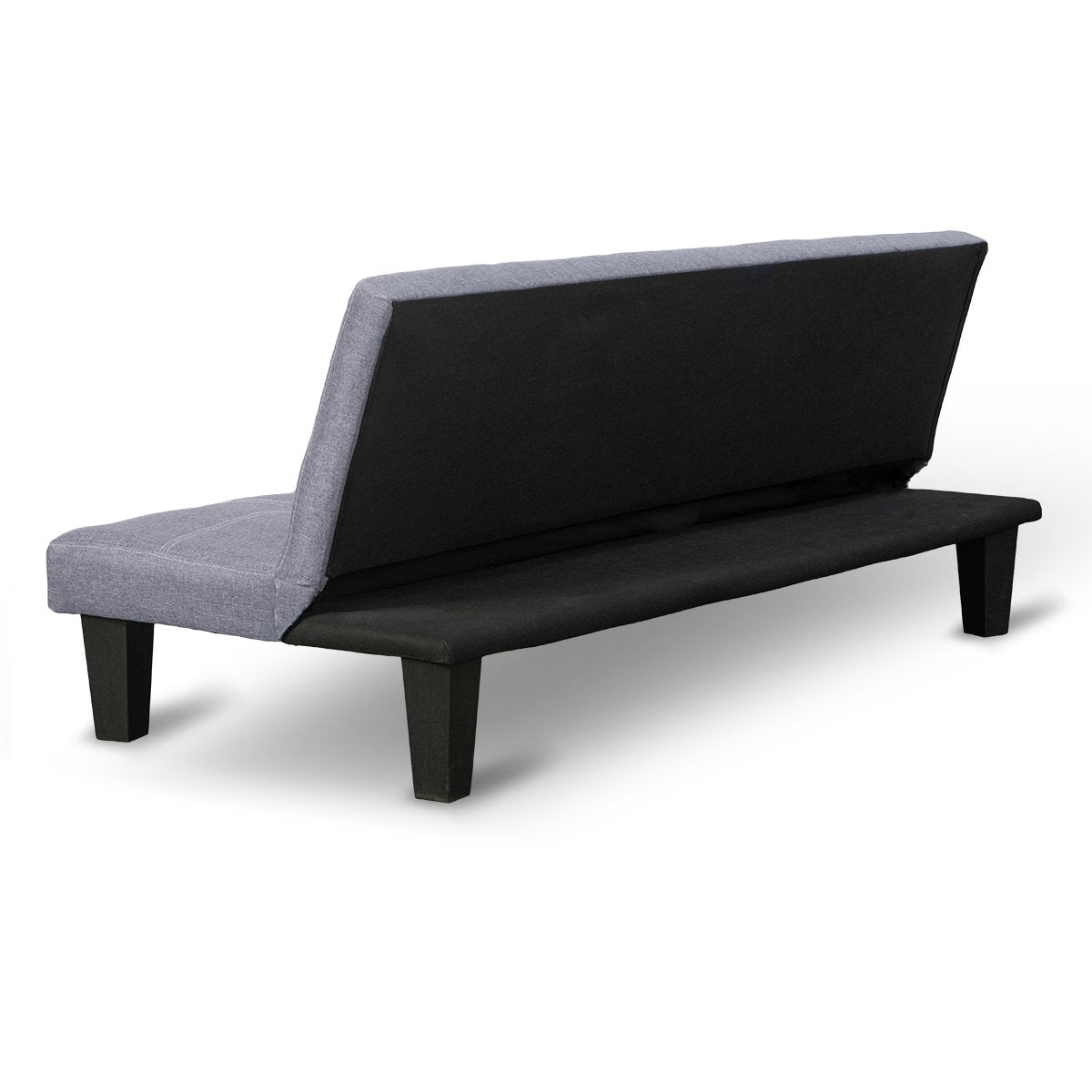 Sarantino Sofa Bed Lounge Couch Futon Furniture Seat Adjustable Suite Dark Grey - Cosy Abode