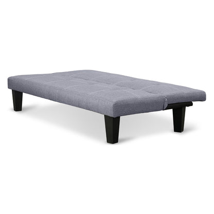 Sarantino Sofa Bed Lounge Couch Futon Furniture Seat Adjustable Suite Dark Grey - Cosy Abode