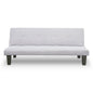 Sarantino Linen Sofa Bed Lounge Couch Futon Furniture Seat Adjustable Suite Wood 2 Seater Light Grey - Cosy Abode