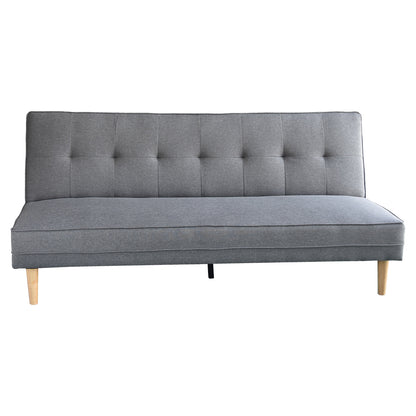 Sarantino Madison Sofa Bed Lounge Couch Futon Furniture Home Light Grey Linen Suite - Cosy Abode