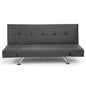 Sarantino Brooklyn Sofa Bed Lounge Faux Leather Couch Futon Furniture Adjustable Suite Gr - Cosy Abode