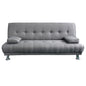 Sarantino Manhattan Sofa Bed Lounge Couch Futon Furniture Home Light Grey Linen Suite - Cosy Abode