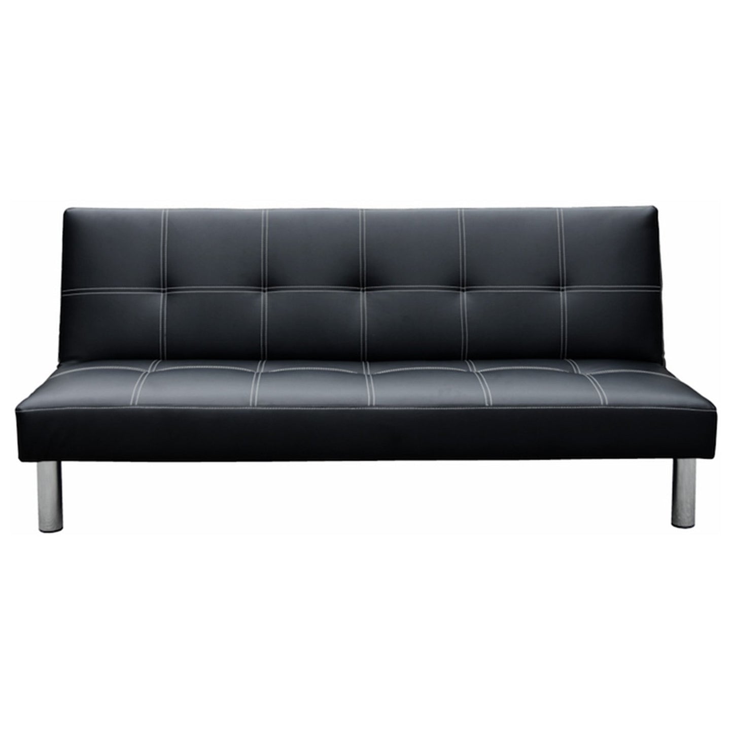 Sarantino Chelsea Sofa Bed Faux Leather Lounge Couch Futon Furniture Modular Suite - Cosy Abode