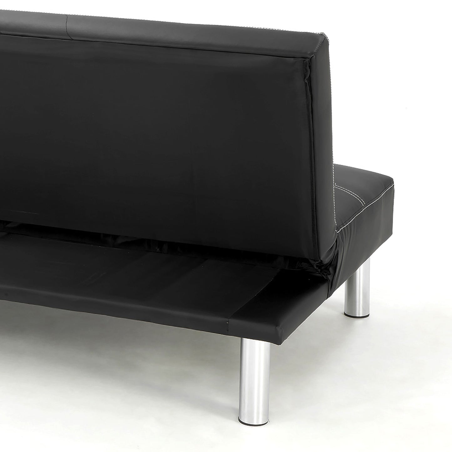 Sarantino Chelsea Sofa Bed Faux Leather Lounge Couch Futon Furniture Modular Suite - Cosy Abode