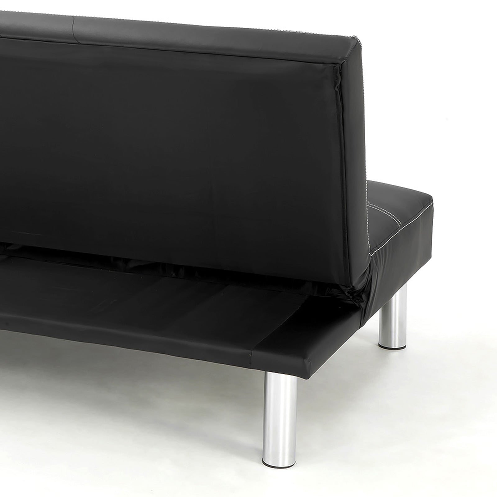 Sarantino Chelsea Sofa Bed Faux Leather Lounge Couch Futon Furniture Modular Suite - Cosy Abode