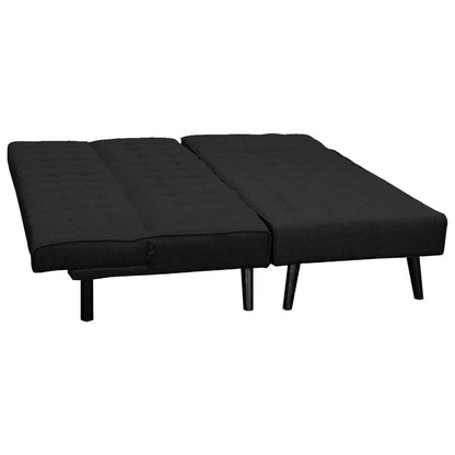 Sarantino 3-seater Corner Sofa Bed With Lounge Chaise Couch Furniture Black - Cosy Abode
