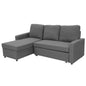 Sarantino 3-seater Corner Sofa Bed With Storage Lounge Chaise Couch - Grey - Cosy Abode