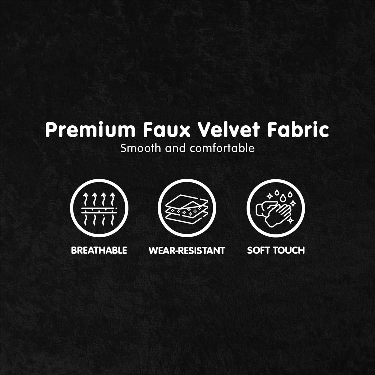 Sarantino Adjustable Chair Single Sofa Bed Faux Velvet - Black - Cosy Abode