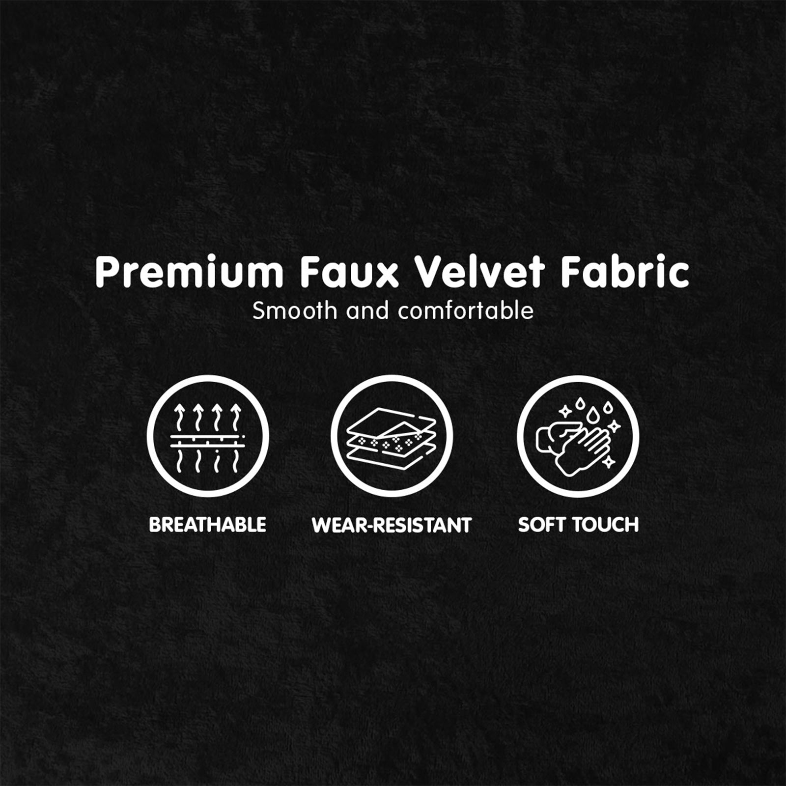 Sarantino Adjustable Chair Single Sofa Bed Faux Velvet - Black - Cosy Abode