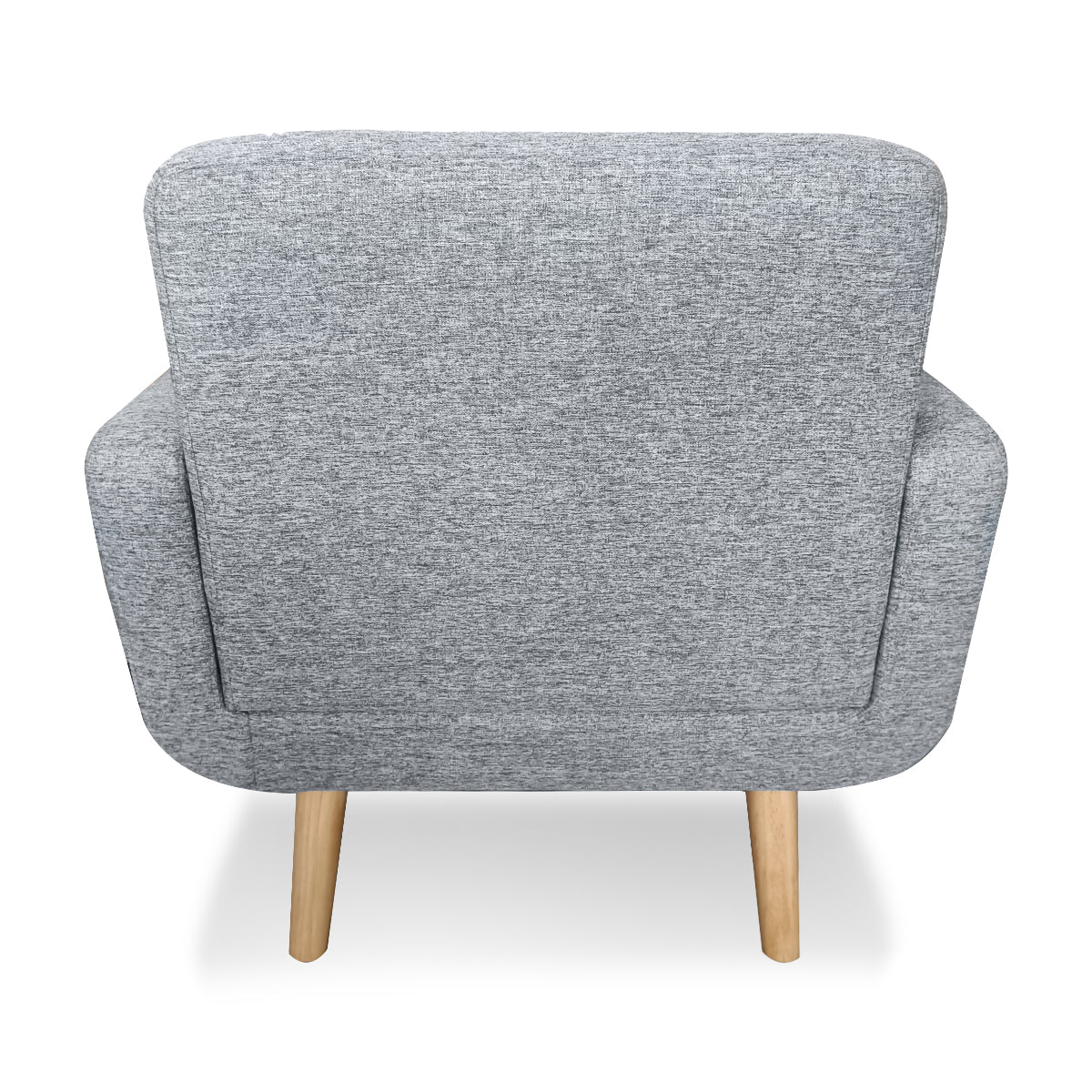 Sarantino 6-Seater Linen Sofa Set Couch Futon - Light Grey - Cosy Abode