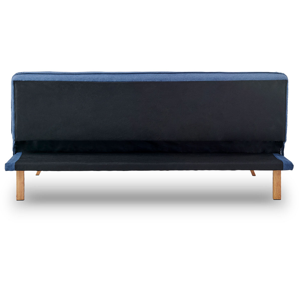 Sarantino 3 Seater Modular Linen Fabric Sofa Bed Couch  - Dark Blue - Cosy Abode