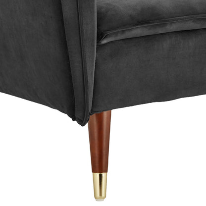 Sarantino Faux Velvet Tufted Sofa Bed Couch Futon - Black - Cosy Abode