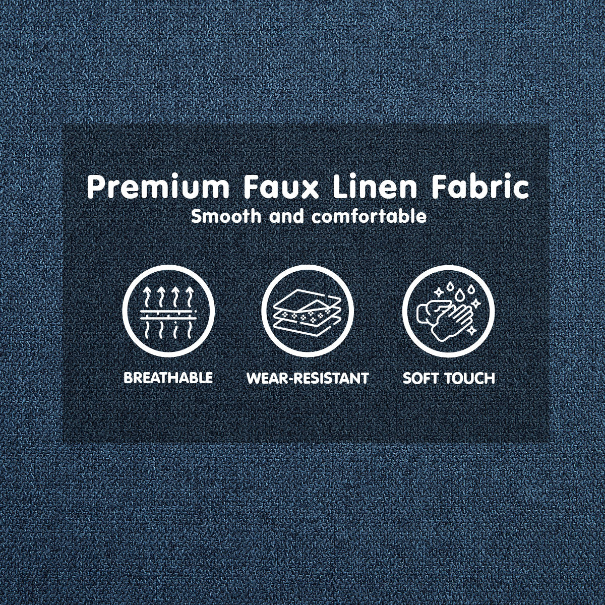 Sarantino 3-Seater Corner Sofa Bed with Chaise Lounge - Blue - Cosy Abode