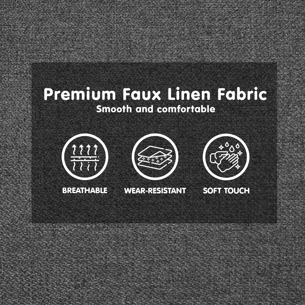 Sarantino 3-Seater Corner Sofa Bed with Chaise Lounge - Dark Grey - Cosy Abode