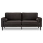 Sarantino Faux Velvet Sofa Bed Couch Furniture Lounge Suite - Black - Cosy Abode