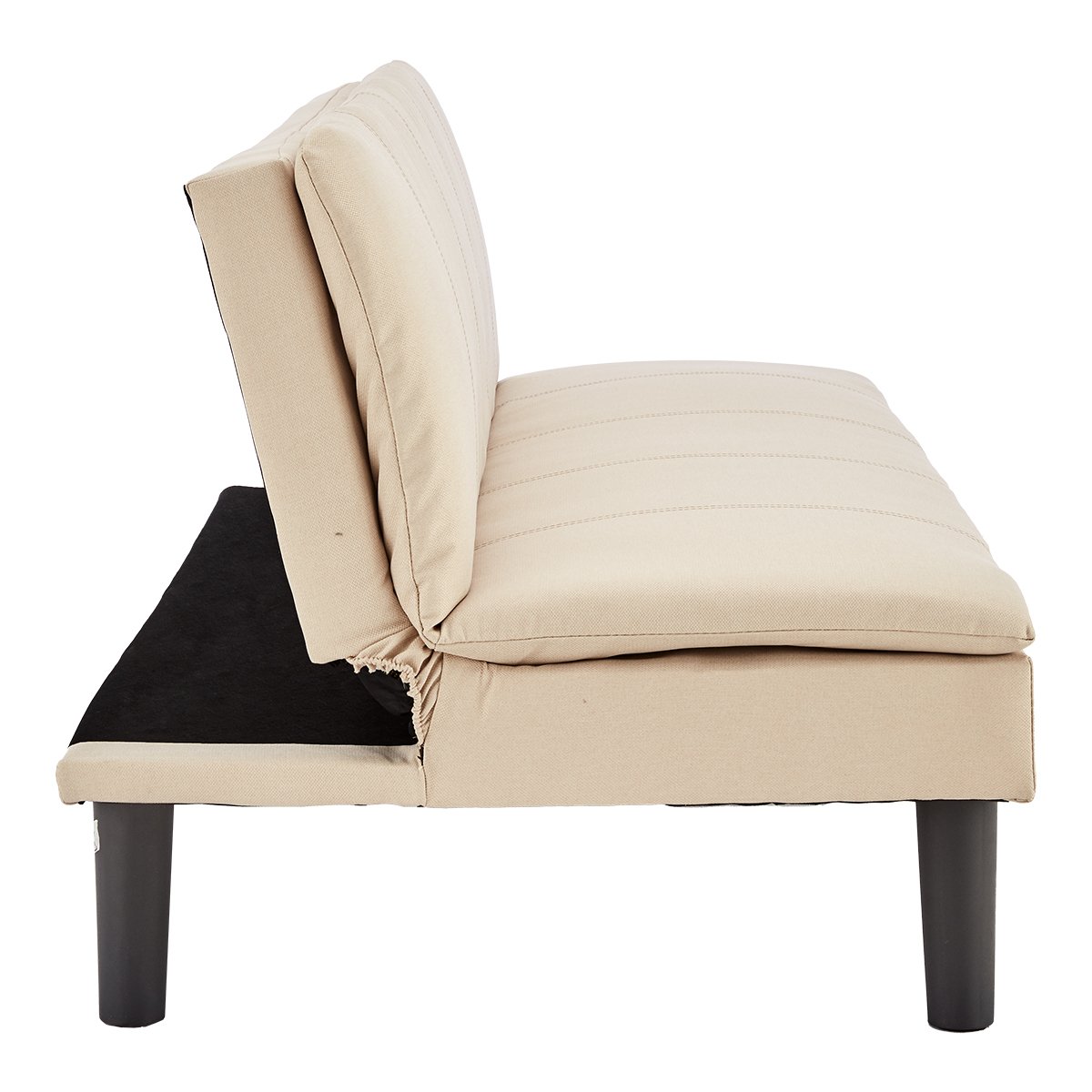 Sarantino 3 Seater Modular Faux Linen Fabric Sofa Bed Couch - Beige - Cosy Abode