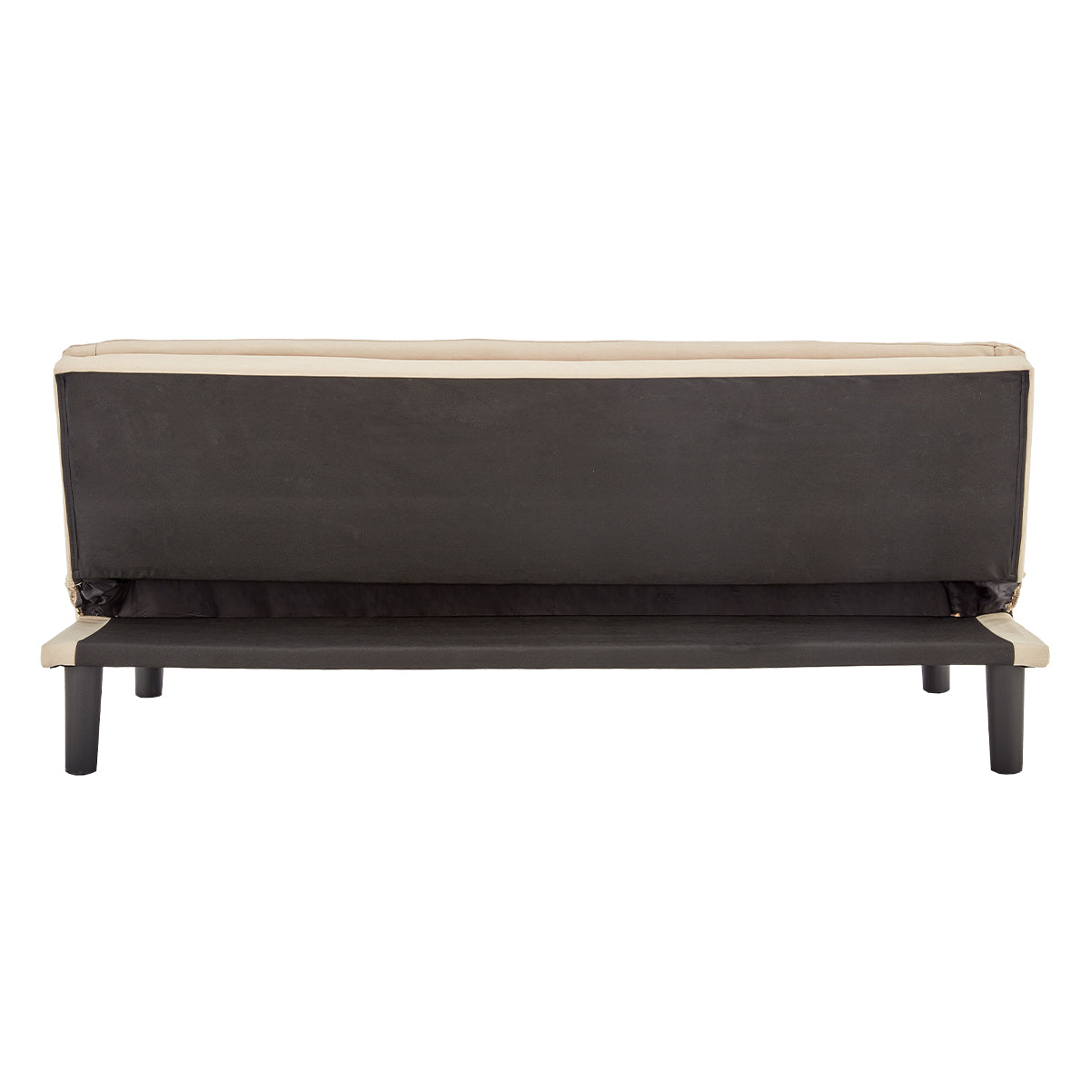 Sarantino 3 Seater Modular Faux Linen Fabric Sofa Bed Couch - Beige - Cosy Abode