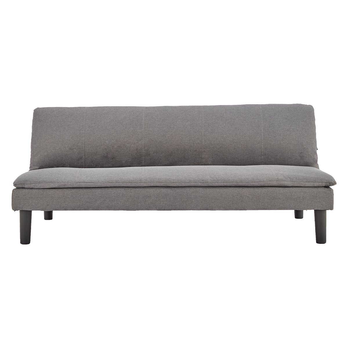 Sarantino 3 Seater Modular Faux Linen Fabric Sofa Bed Couch -Dark Grey - Cosy Abode