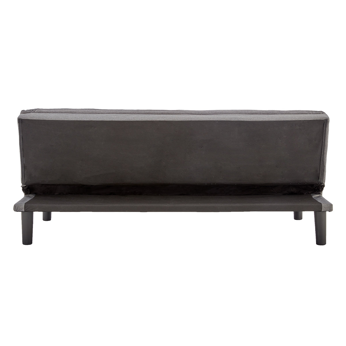 Sarantino 3 Seater Modular Faux Linen Fabric Sofa Bed Couch -Dark Grey - Cosy Abode