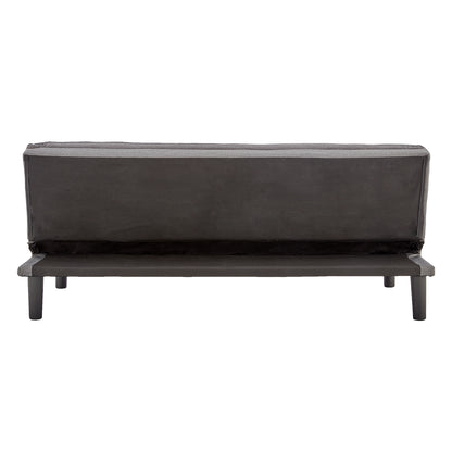 Sarantino 3 Seater Modular Faux Linen Fabric Sofa Bed Couch -Dark Grey - Cosy Abode