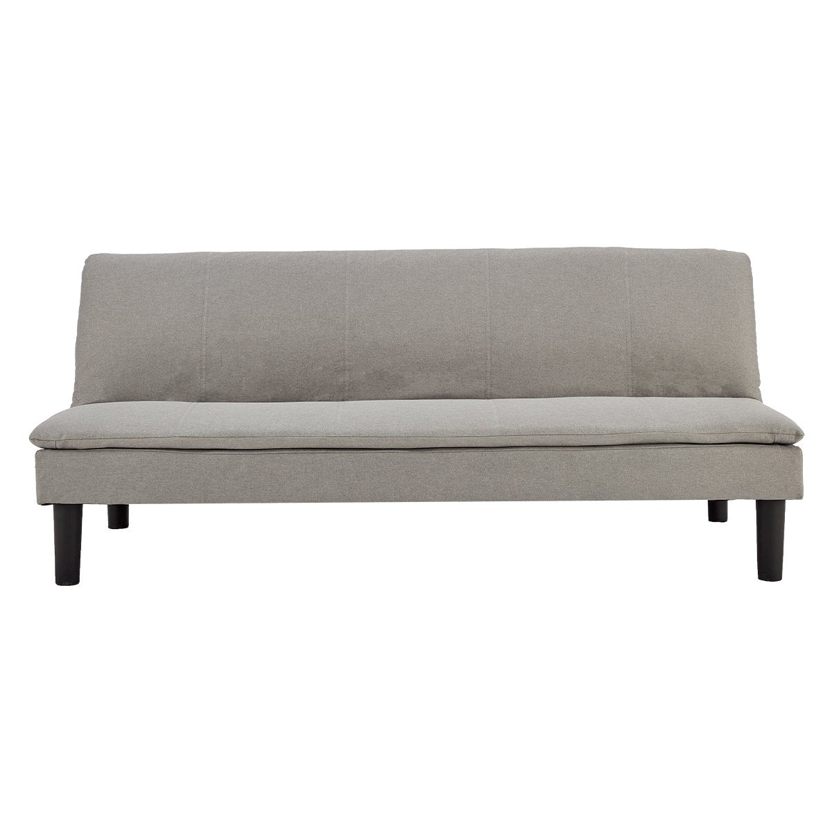 Sarantino 3 Seater Modular Faux Linen Fabric Sofa Bed Couch Light Grey - Cosy Abode