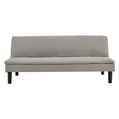 Sarantino 3 Seater Modular Faux Linen Fabric Sofa Bed Couch Light Grey - Cosy Abode