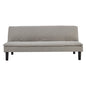 Sarantino 3 Seater Modular Faux Linen Fabric Sofa Bed Couch Light Grey - Cosy Abode
