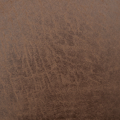 Sarantino Distressed Fabric Sofa Bed Couch Lounge - Brown - Cosy Abode