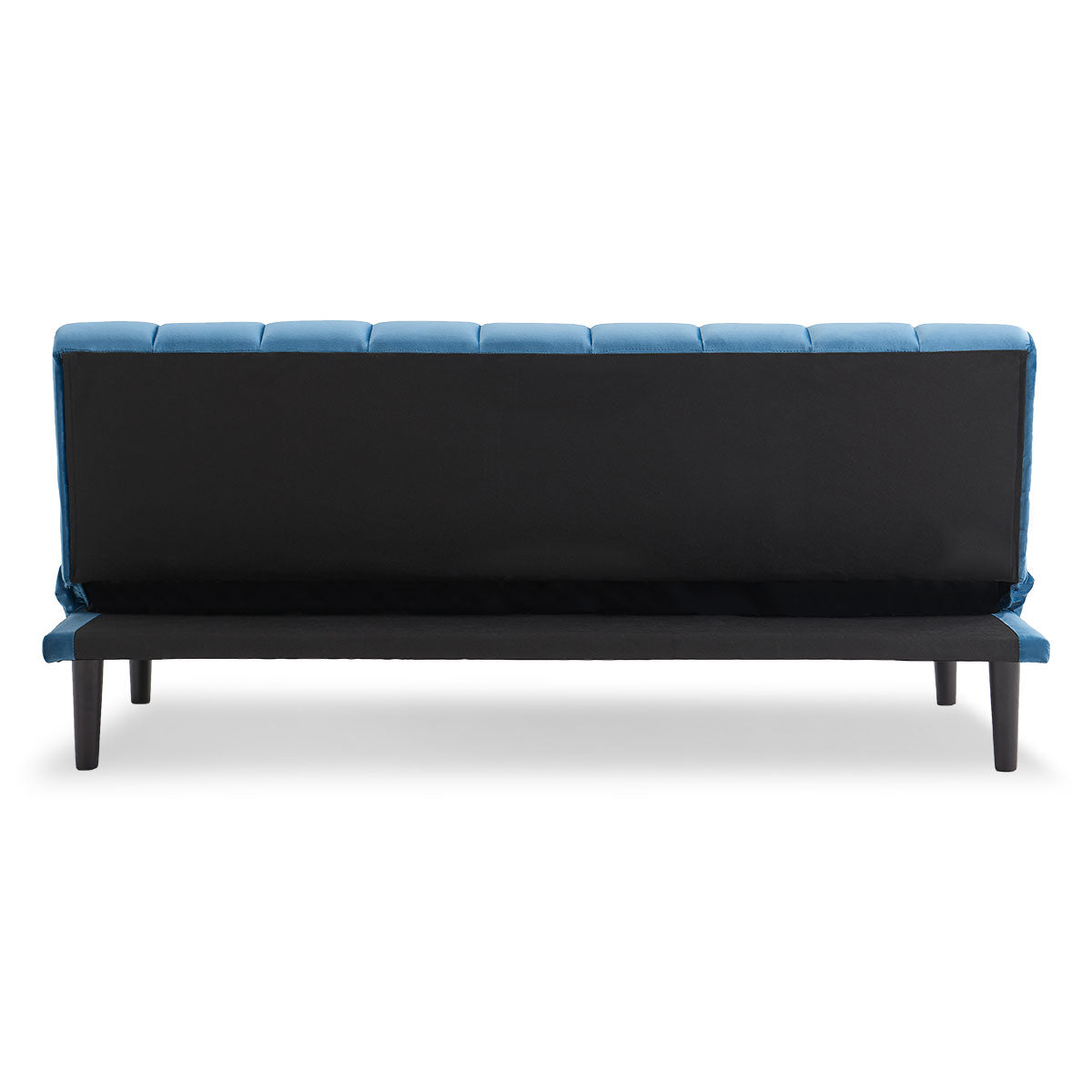 Sarantino Faux Suede Fabric Sofa Bed Furniture Lounge Seat Blue - Cosy Abode