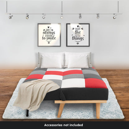 Sarantino 3 Seater Modular Linen Fabric Wood Sofa Bed Couch - Multi-colour - Cosy Abode