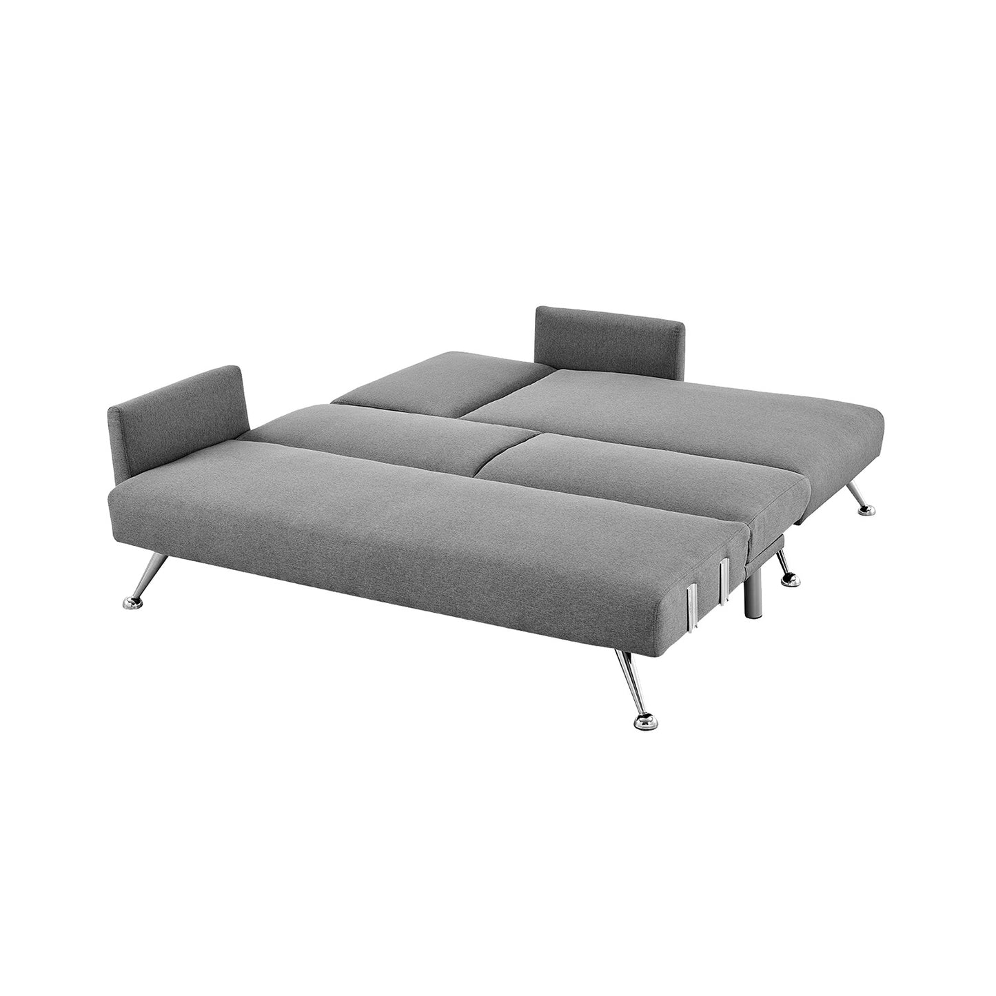 Sarantino Mia 3-Seater Corner Sofa Bed Chaise and Pillows Dark Grey - Cosy Abode