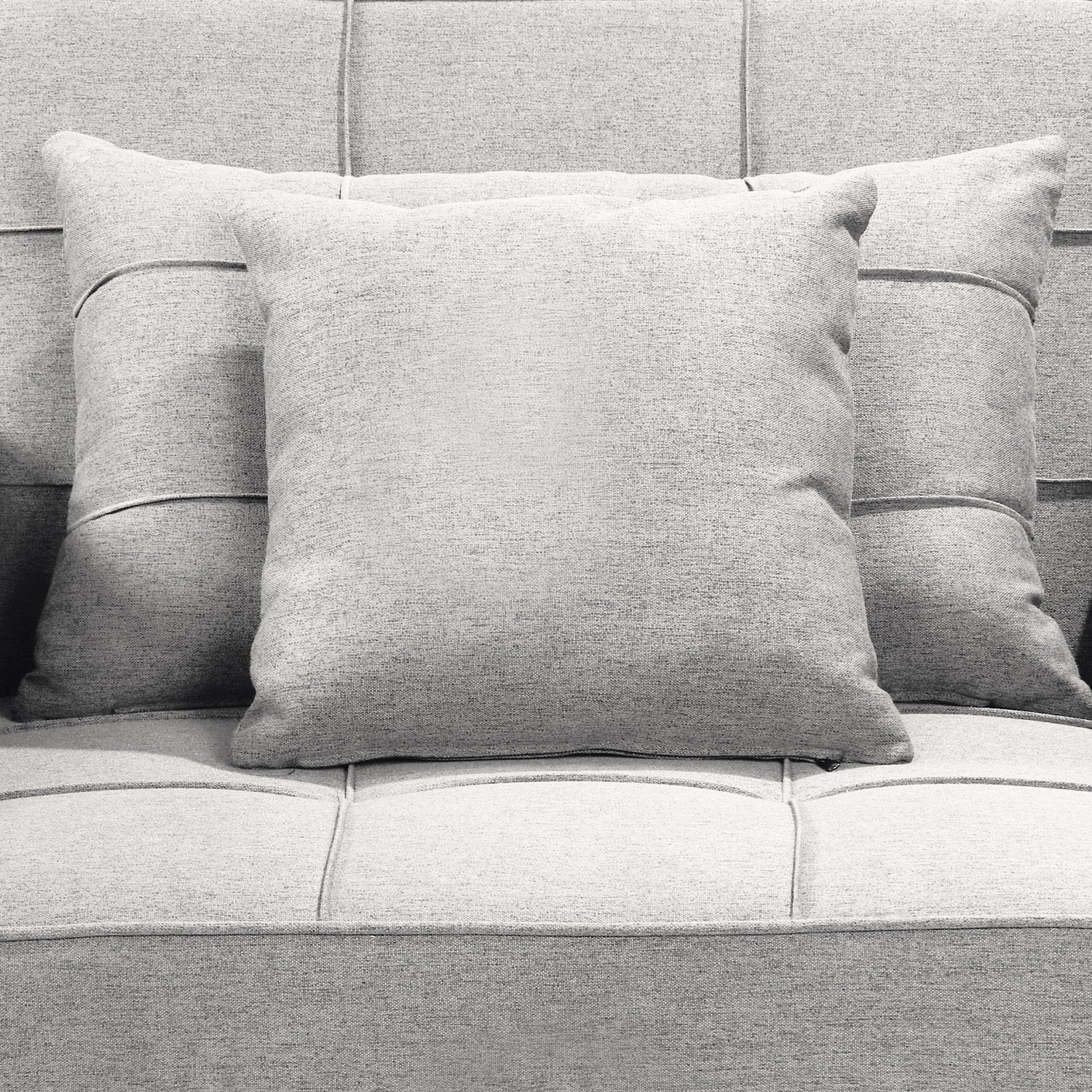 Sarantino Suri 3-in-1 Convertible Sofa Chair Bed Lounger - Light Grey - Cosy Abode