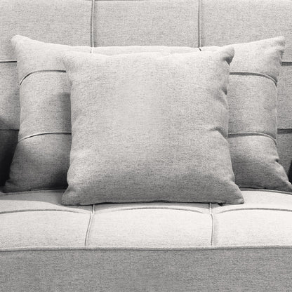 Sarantino Suri 3-in-1 Convertible Sofa Chair Bed Lounger - Light Grey - Cosy Abode