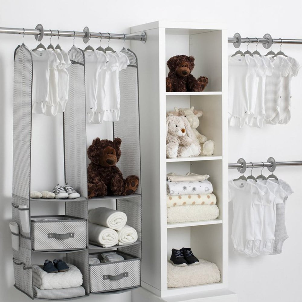 Delta Children 24 Piece Nursery Storage Set - Cool Grey Cool Grey - Cosy Abode
