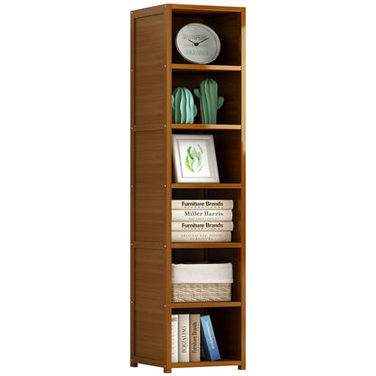 Solid Bamboo Corner Storage Organizer Plan Stand Book Shelf 5/6/7 Tier - Cosy Abode