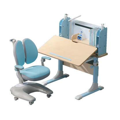 Height Adjustable Children Kids Ergonomic Study Desk Chair Set 80cm Blue AU - Cosy Abode