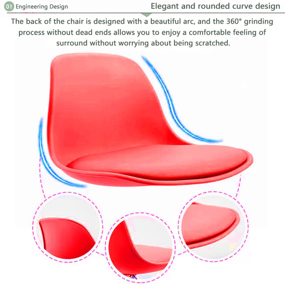Bar Stools Kitchen Bar Stool Leather Barstools Swivel Gas Lift Counter Chairs x2 BS8402 Red - Cosy Abode